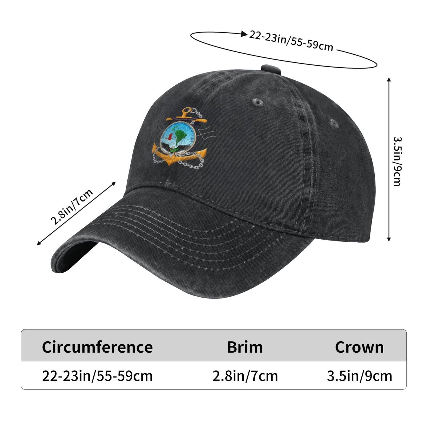 U.S. Fourth Fleet Badge Printed unisex baseball cap adjustable cap veteran gift