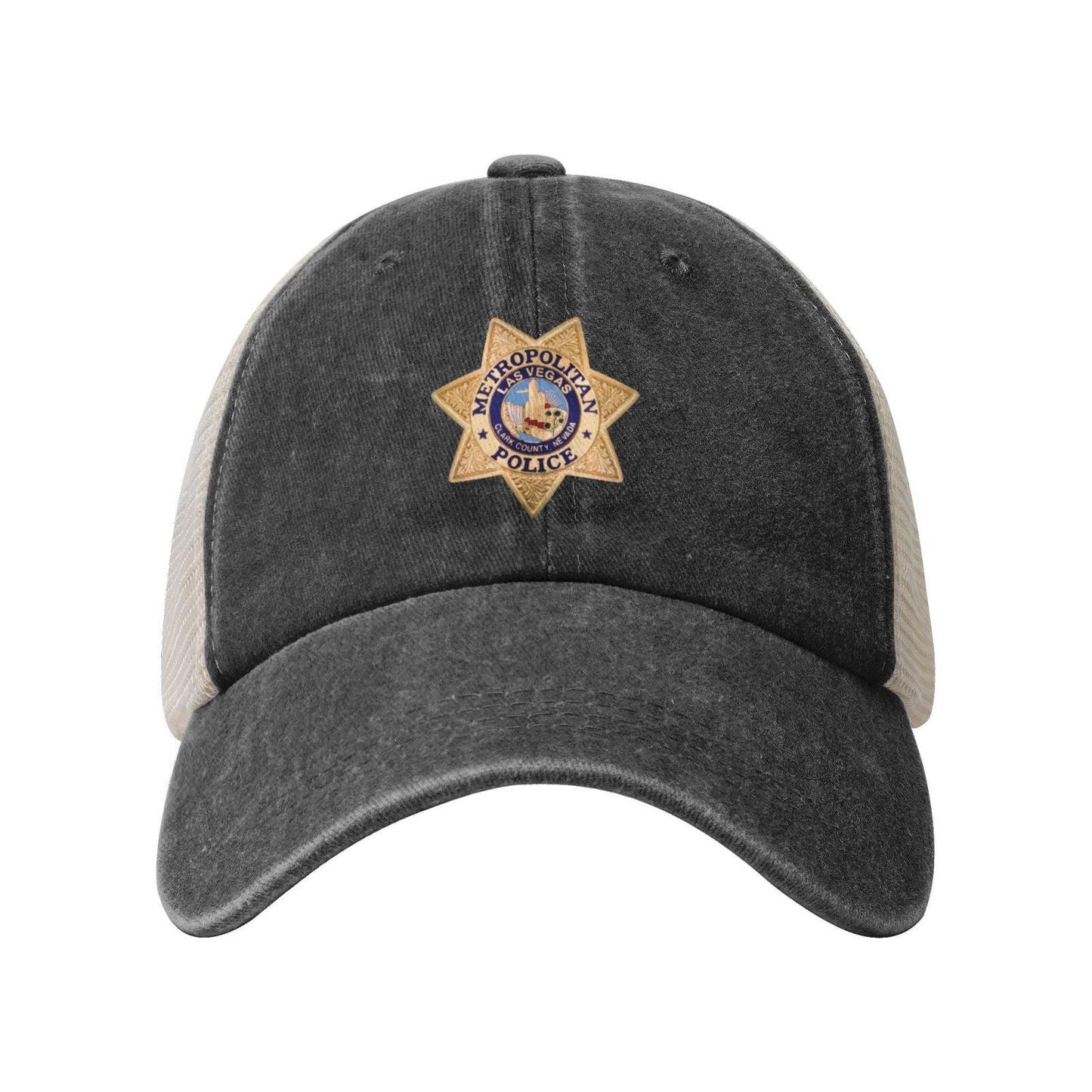 Las Vegas Metropolitan Police Department Printed unisex baseball cap adjustable grid baseball cap veteran gift