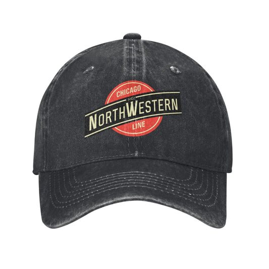 Chicago and North Western Railway Printed unisex baseball cap adjustable cap veteran gift