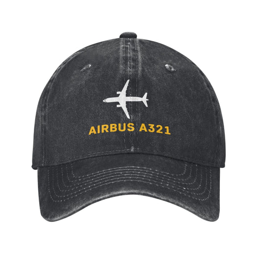 Airbus A321 Printing unisex baseball cap adjustable hats Outdoor leisure hat veteran gift