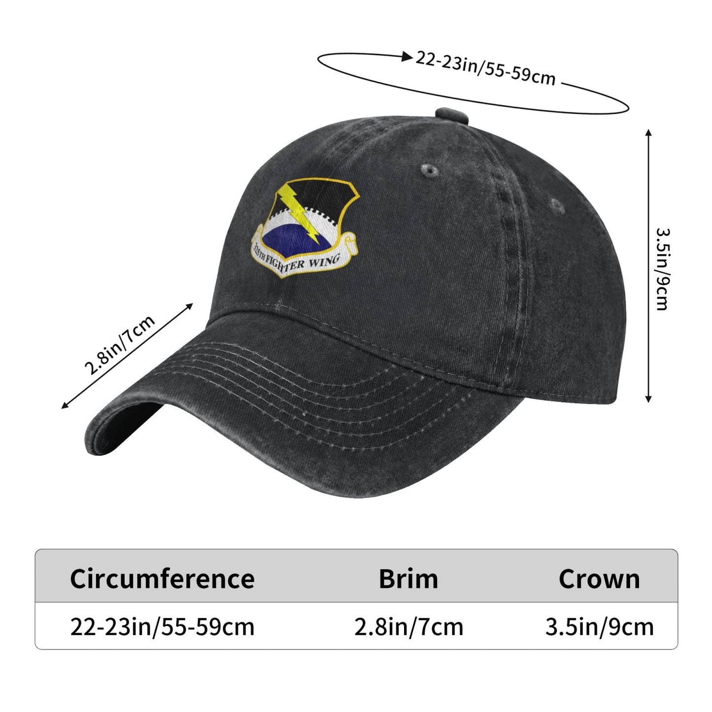 325th Fighter Wing Printing unisex baseball cap adjustable cap veteran gift