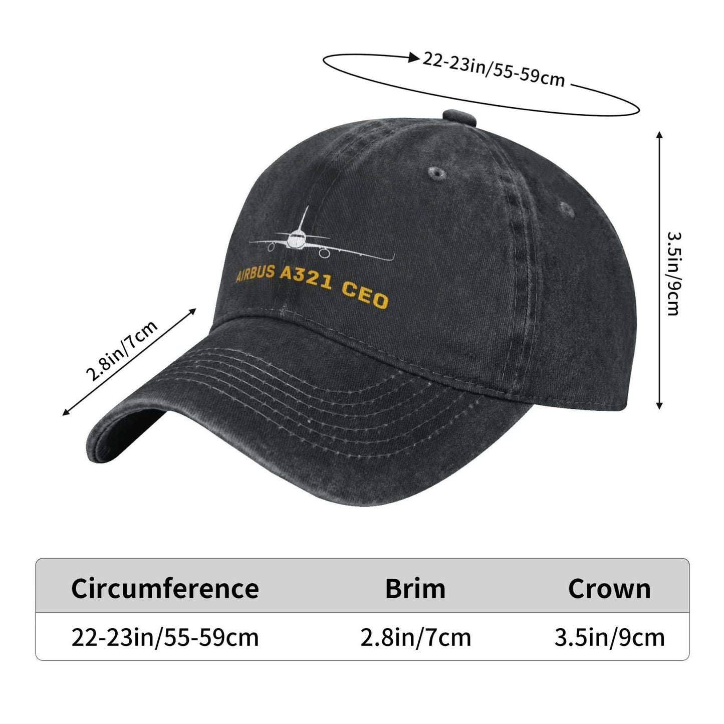 Airbus A321 CEO Printing unisex baseball cap adjustable hats Outdoor leisure hat veteran gift