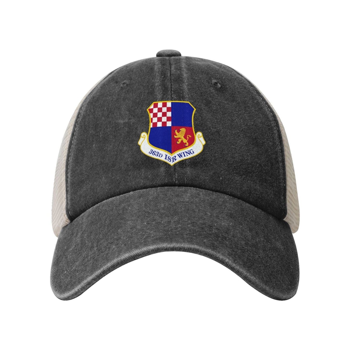363rd ISR Wing Emblem Printed unisex baseball cap adjustable grid baseball cap veteran gift