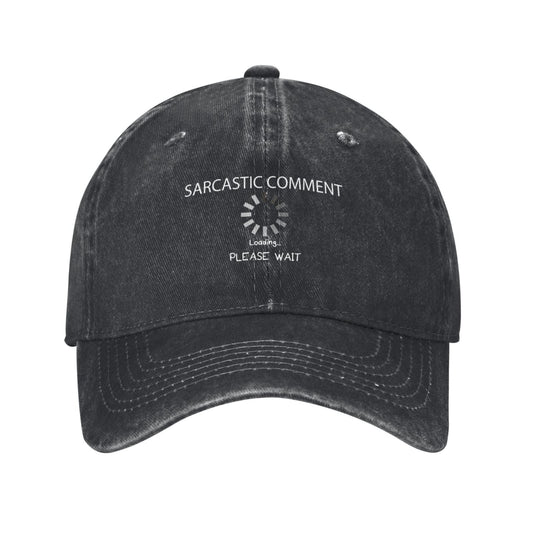 Sarcastic Comment Loading Graphic Novelty Saying Printed unisex baseball cap adjustable cap outdoor sunshade trucker hat