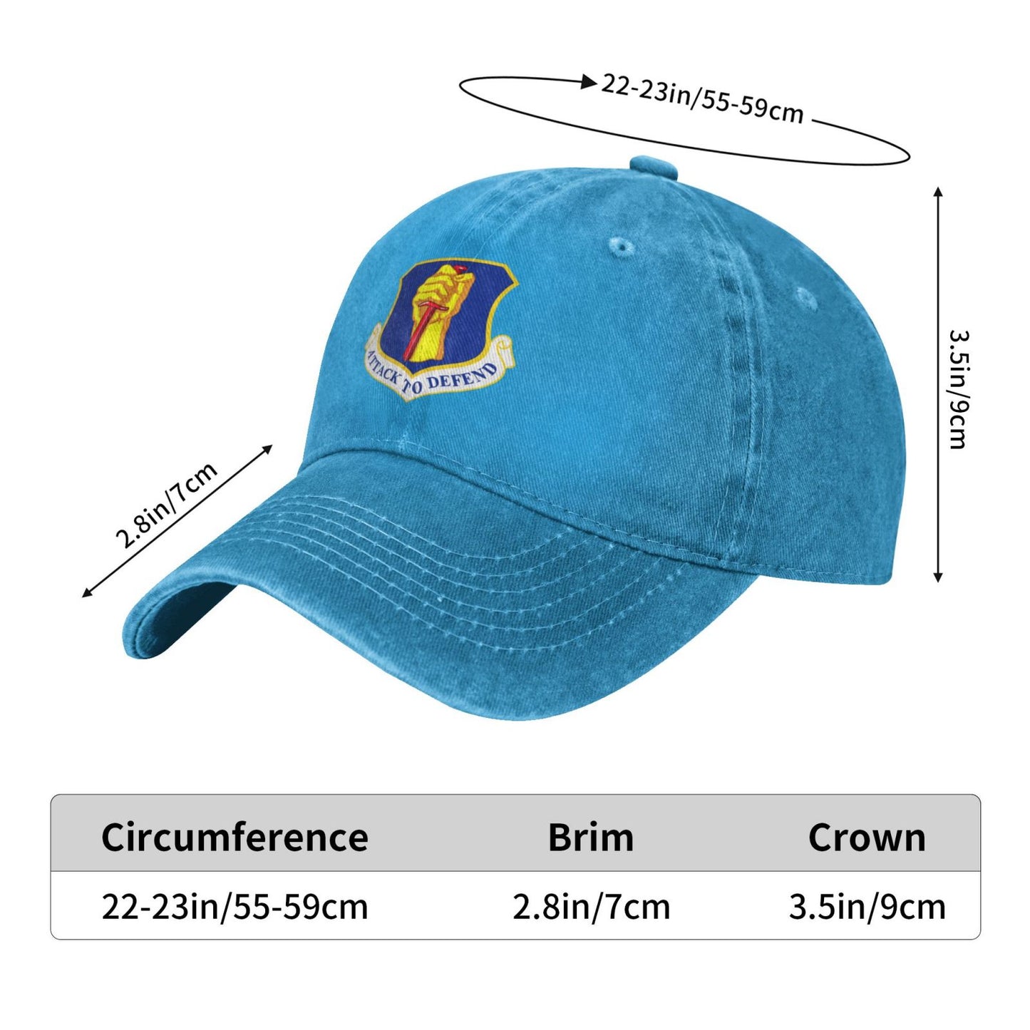 35th Fighter Wing Printing unisex baseball cap adjustable cap veteran gift