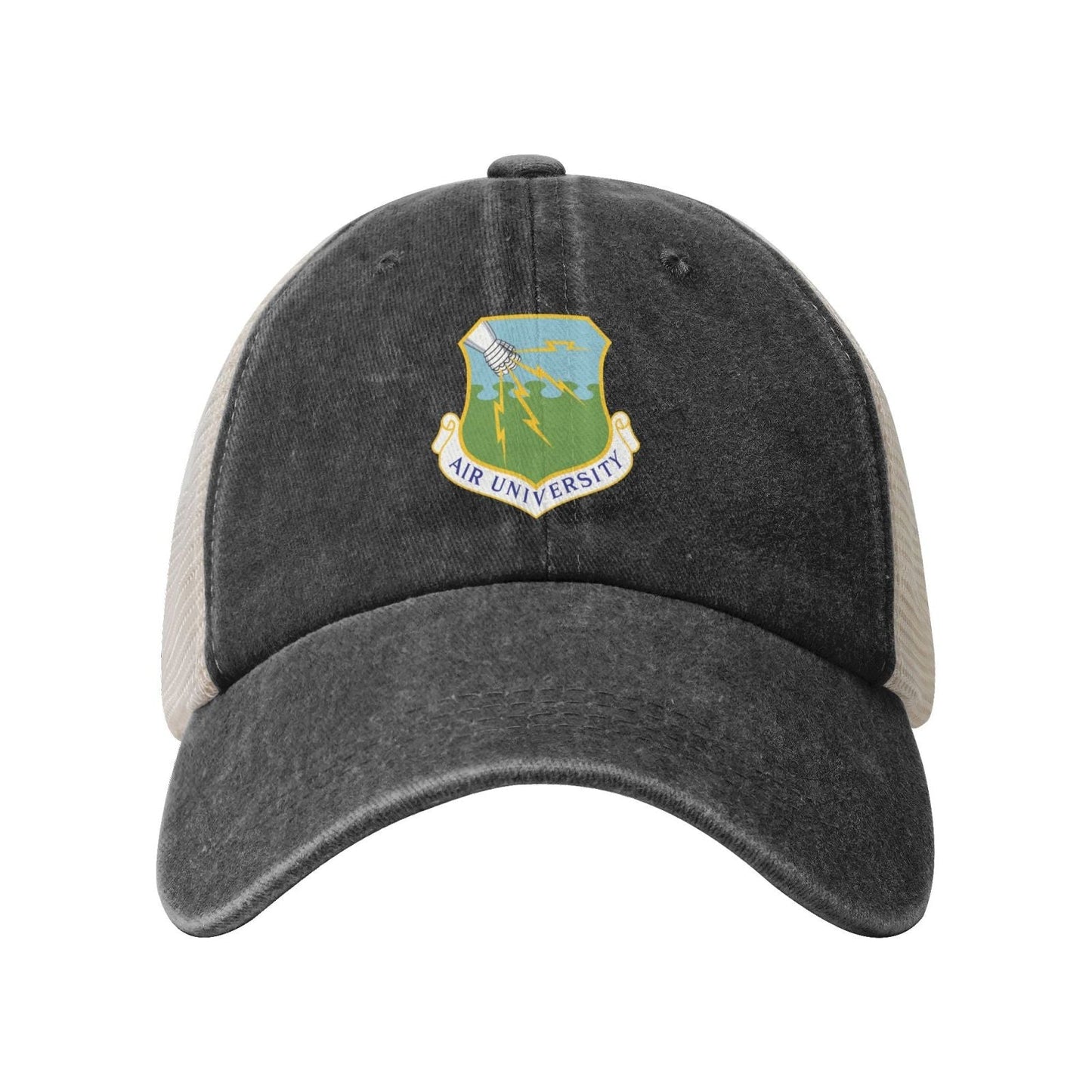 Air University Printed unisex baseball cap adjustable grid baseball cap veteran gift