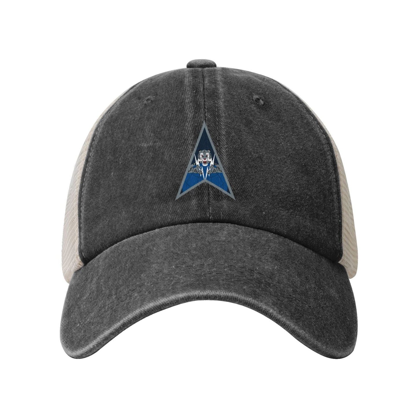 Space Delta 5 Emblem Printed unisex baseball cap adjustable grid baseball cap veteran gift