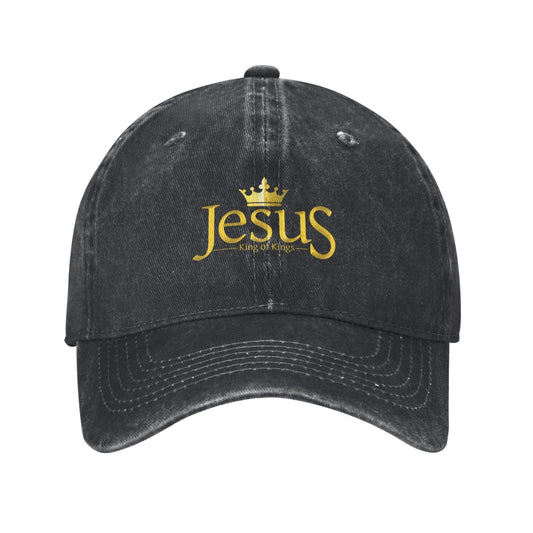 Jesus King of Kings Printing unisex baseball cap adjustable hats veteran gift