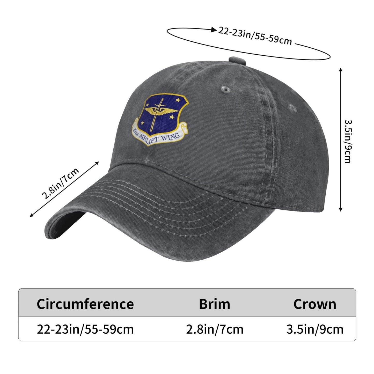 USAF- 19th Airlift Wing Printing unisex baseball cap adjustable cap veteran gift