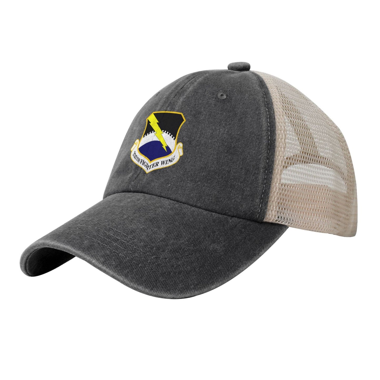 325th Fighter Wing Printed unisex baseball cap adjustable grid baseball cap veteran gift