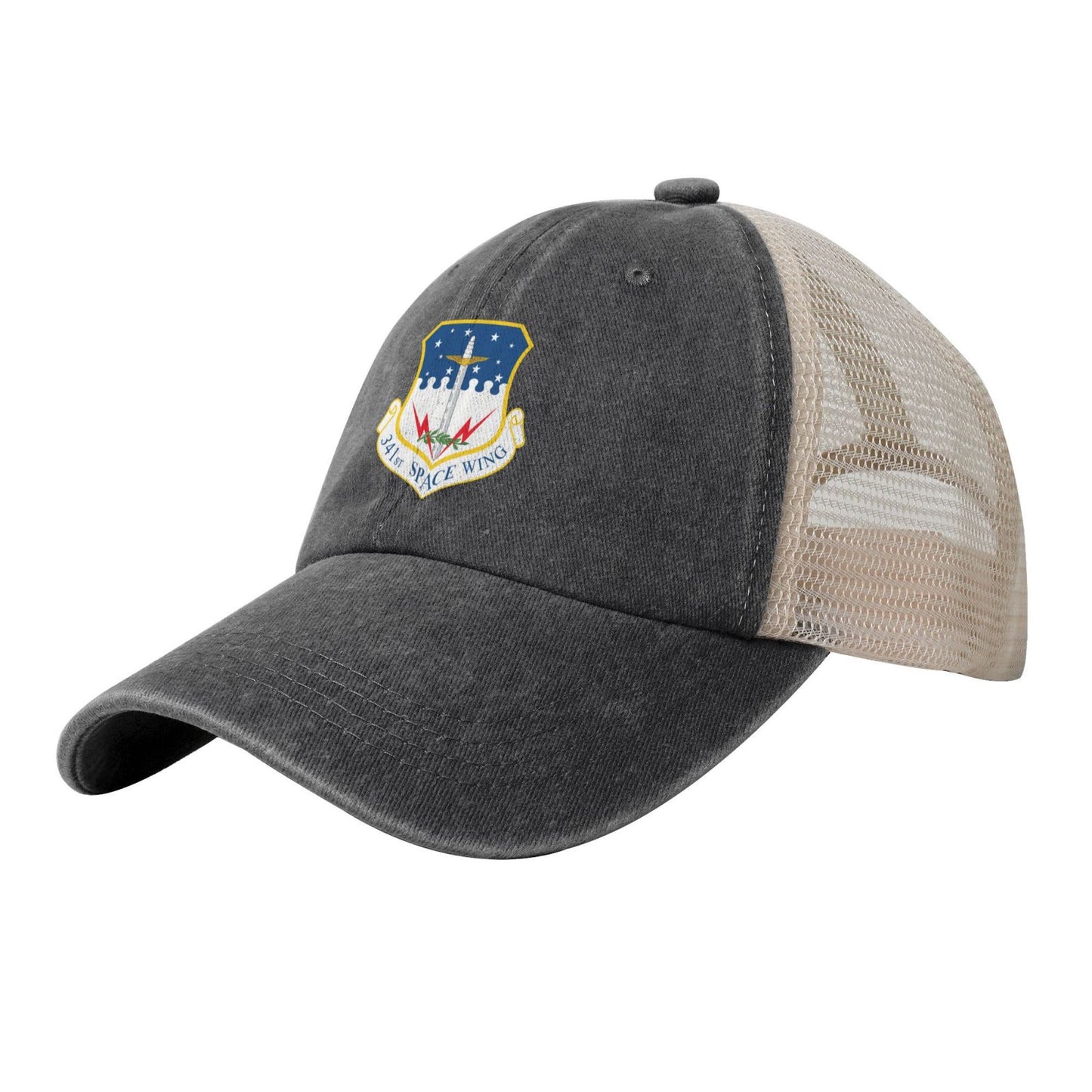 341st Space Wing Printed unisex baseball cap adjustable grid baseball cap veteran gift