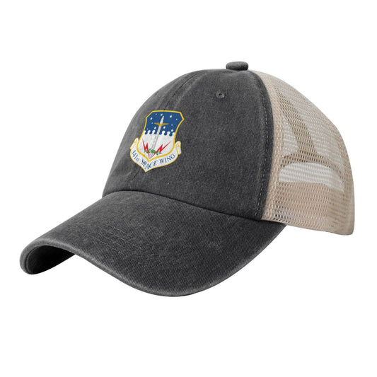 341st Space Wing Printed unisex baseball cap adjustable grid baseball cap veteran gift