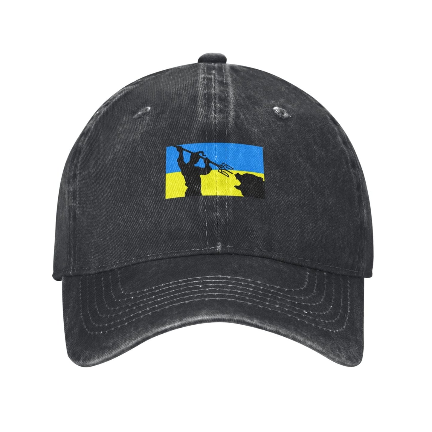 Trident Ukraine Warrior Stand With Ukrainian Printed unisex baseball cap adjustable cap outdoor sunshade trucker hat