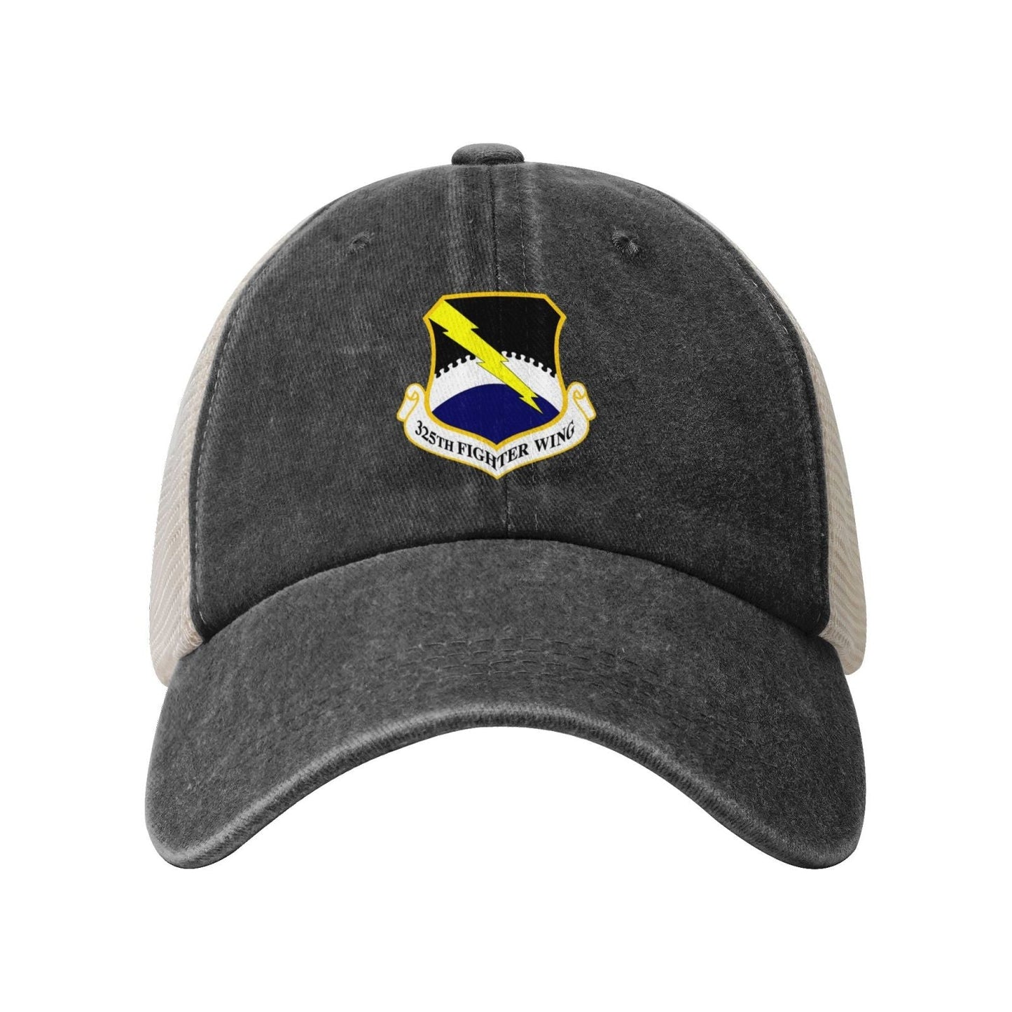 325th Fighter Wing Printed unisex baseball cap adjustable grid baseball cap veteran gift