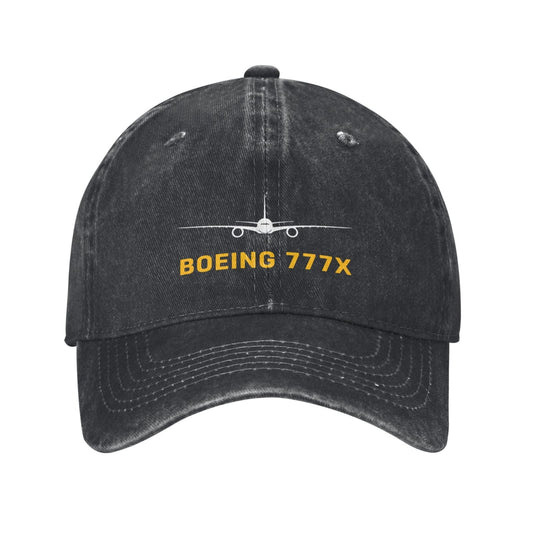 BOEING 777X Printing unisex baseball cap adjustable hats Outdoor leisure hat veteran gift