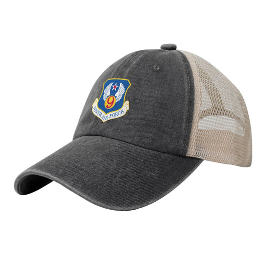 Ninth Air Force-Emblem (Cold War) Printed unisex baseball cap adjustable grid baseball cap veteran gift