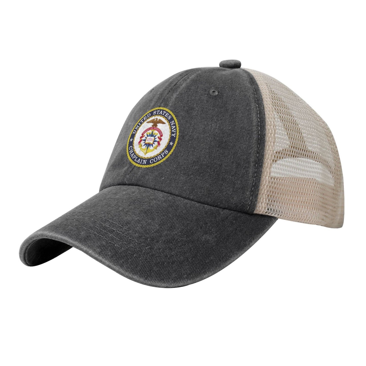 Seal Of The United States Navy Chaplain Corps Printed unisex baseball cap adjustable grid baseball cap veteran gift
