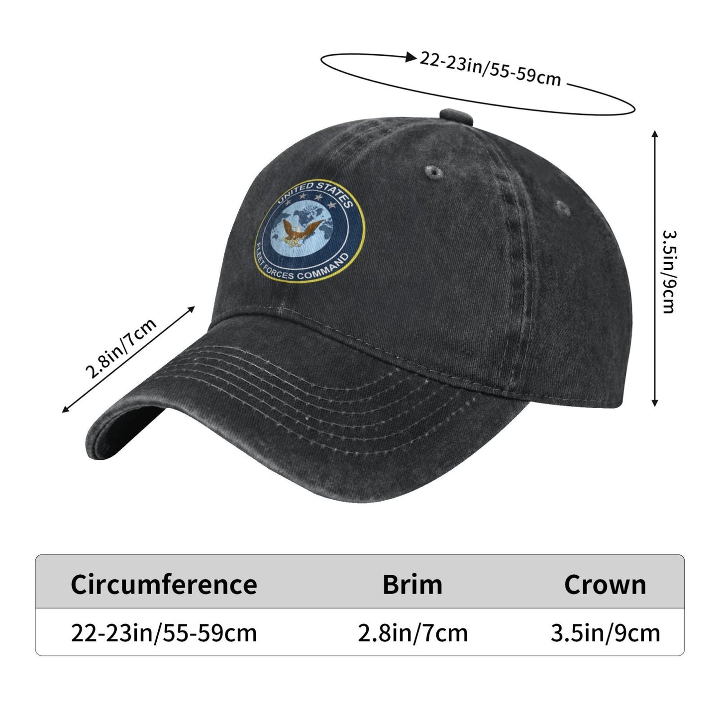 The United States Fleet Forces Command Printed unisex baseball cap adjustable cap veteran gift