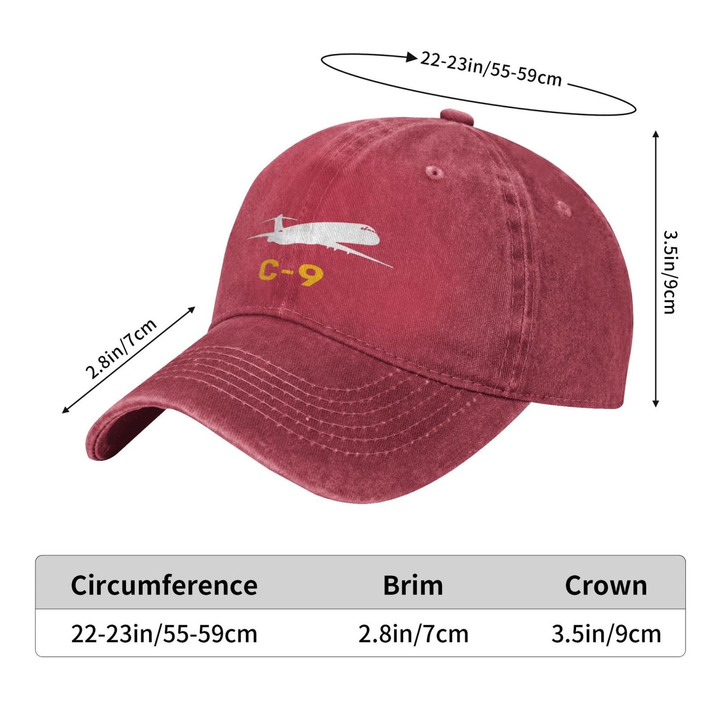 C-9 Printing unisex baseball cap adjustable hats Outdoor leisure hat veteran gift