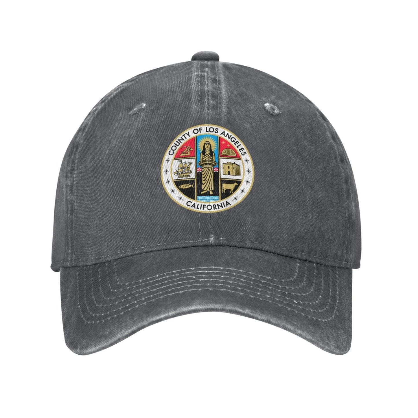 County Of Los Angeles California Printed unisex baseball cap adjustable cap outdoor sunshade trucker hat