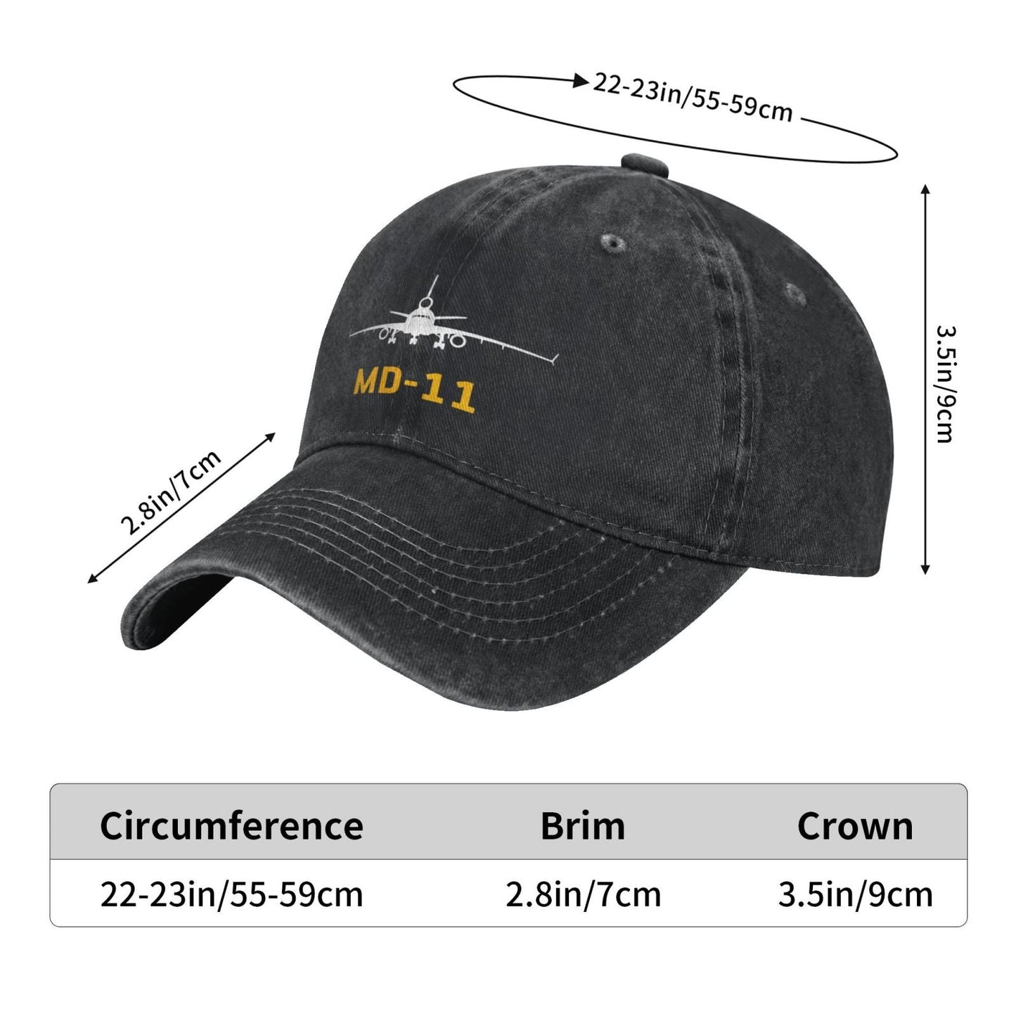 MD-11 Printing unisex baseball cap adjustable hats Outdoor leisure hat veteran gift