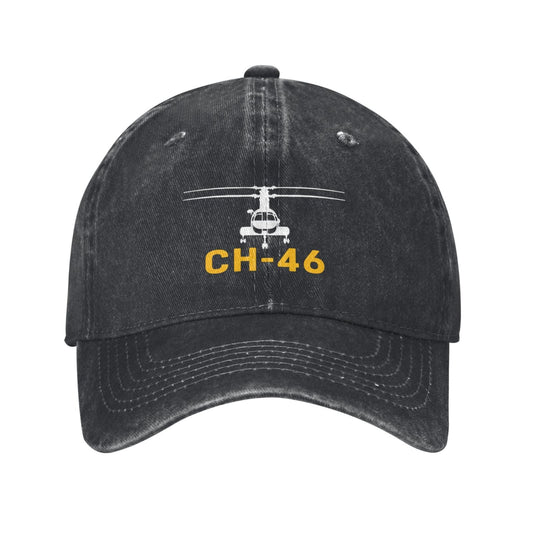 CH-46 Printing unisex baseball cap adjustable hats Outdoor leisure hat veteran gift