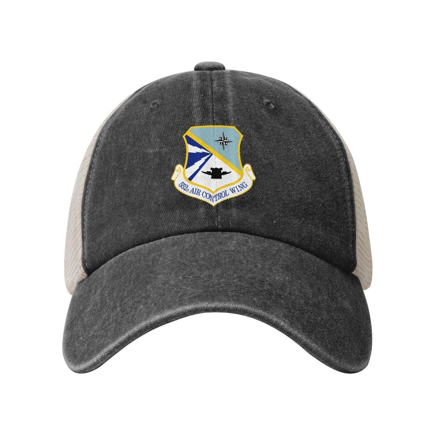 552d Air Control Wing Printed unisex baseball cap adjustable grid baseball cap veteran gift