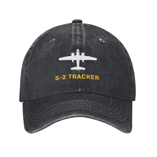 S-2 Tracker  Printing unisex baseball cap adjustable hats Outdoor leisure hat veteran gift