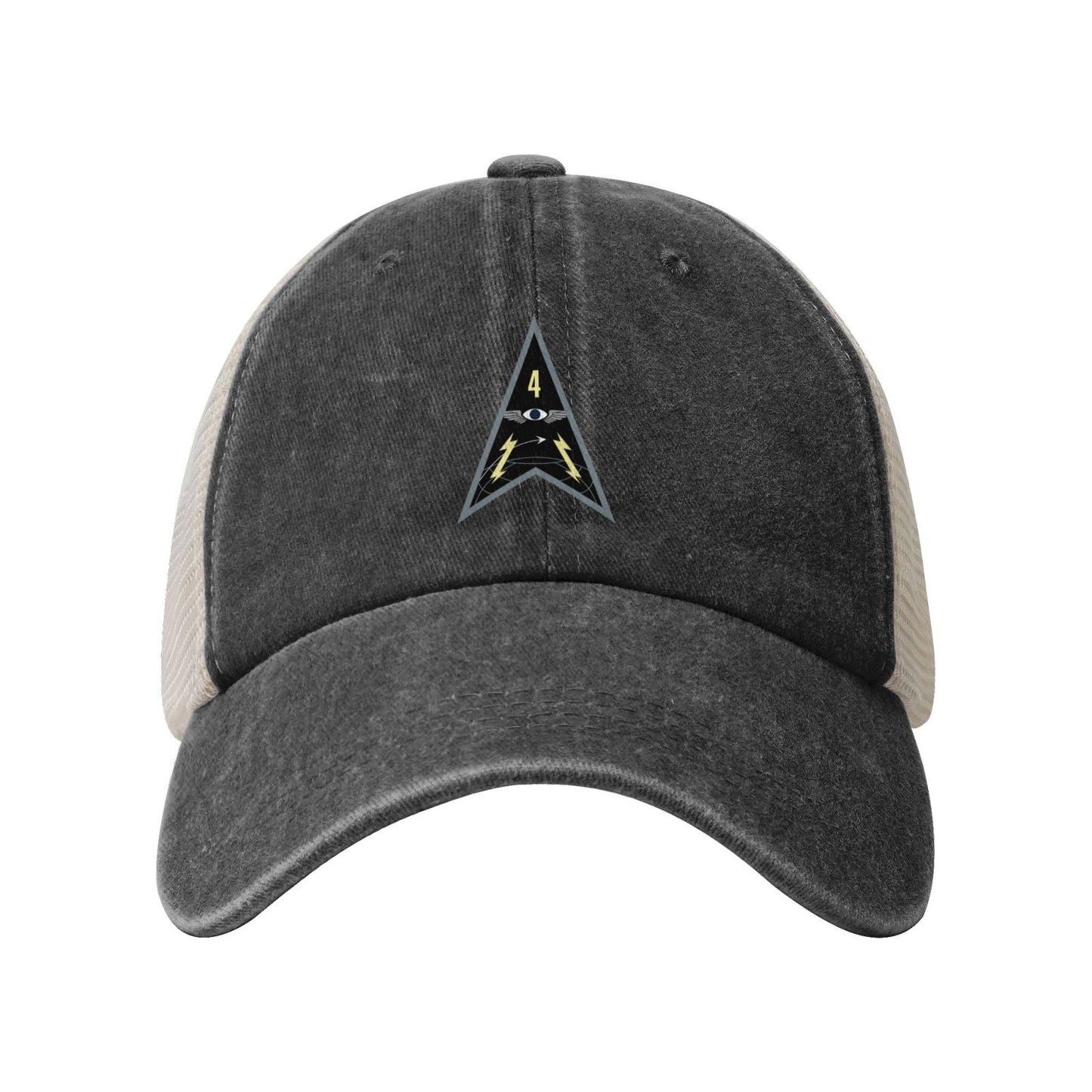 Space Delta 4 Emblem Printed unisex baseball cap adjustable grid baseball cap veteran gift