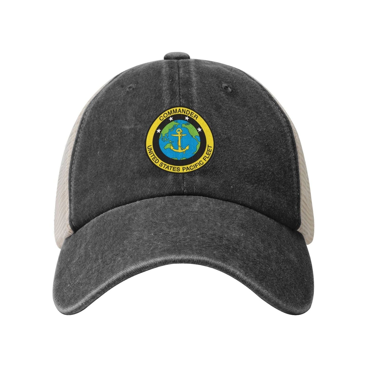 U.S. Pacific Fleet Printed unisex baseball cap adjustable grid baseball cap veteran gift