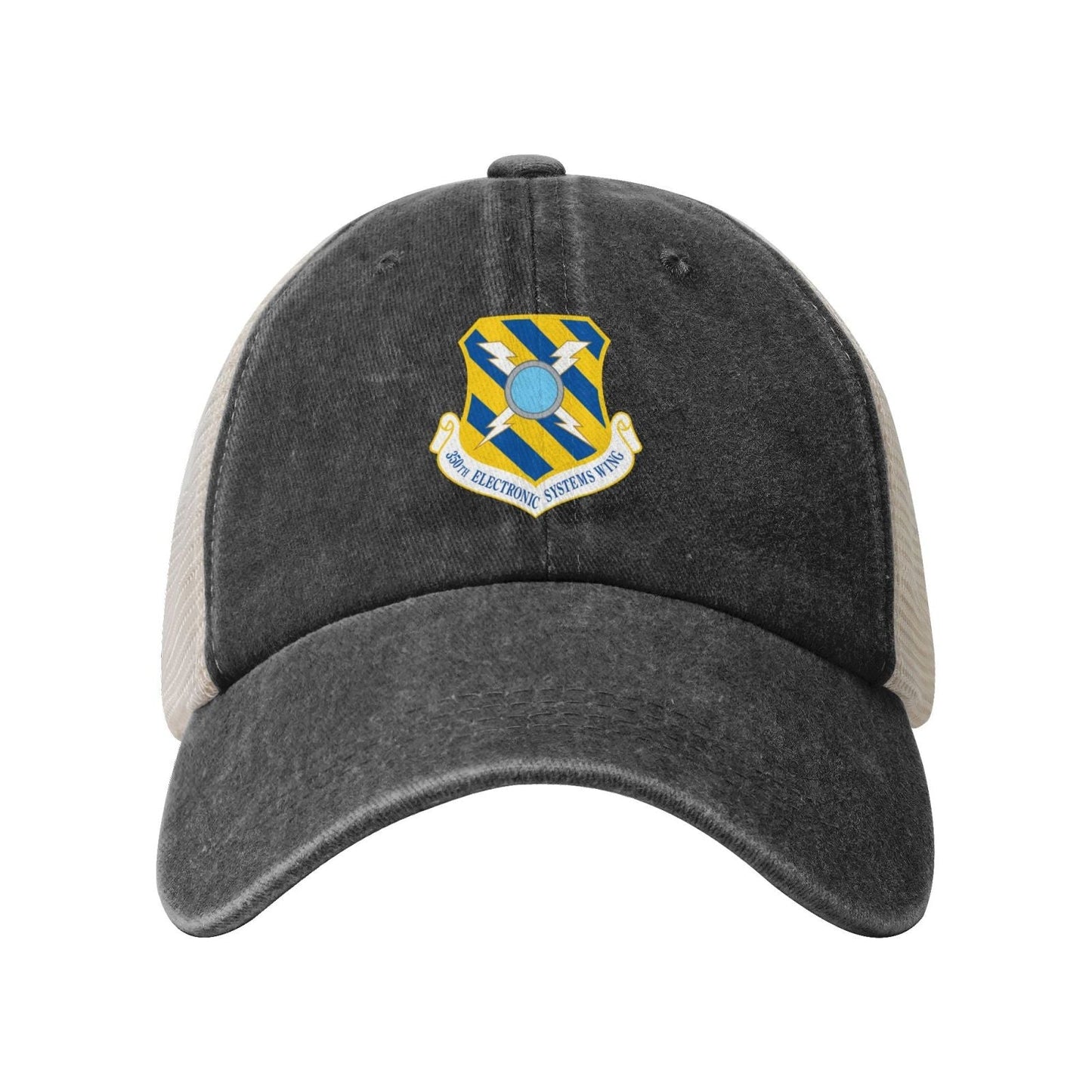 350th Electronic Systems Wing Printed unisex baseball cap adjustable grid baseball cap veteran gift