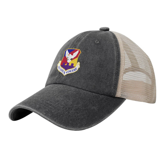 87th Air Base Wing-Emblem Printed unisex baseball cap adjustable grid baseball cap veteran gift