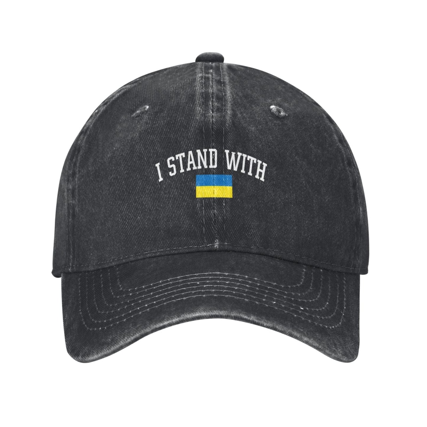 I Stand With Ukraine Printed unisex baseball cap adjustable cap outdoor sunshade trucker hat