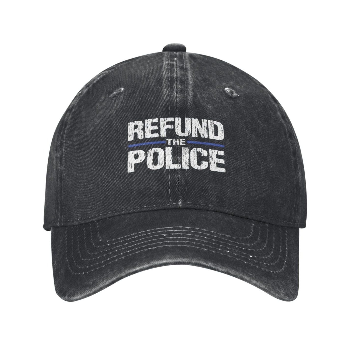 Refund The Police Thin Blue Line Printed unisex baseball cap adjustable cap outdoor sunshade trucker hat
