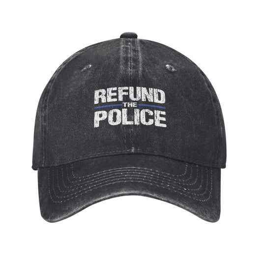 Refund The Police Thin Blue Line Printed unisex baseball cap adjustable cap outdoor sunshade trucker hat
