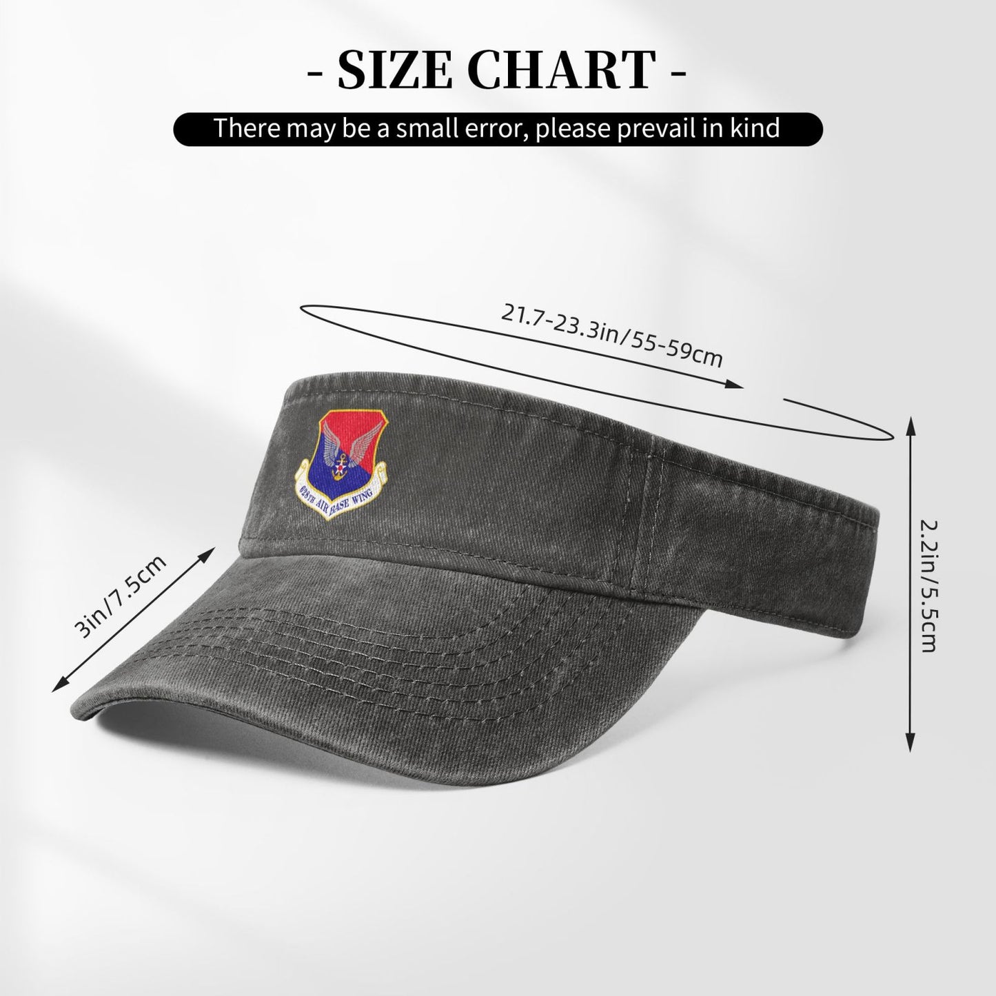 628th Air Base Wing-Emblem Printing adjustable Empty Top Baseball Sun Cap unisex outdoor sport hat veterans gift