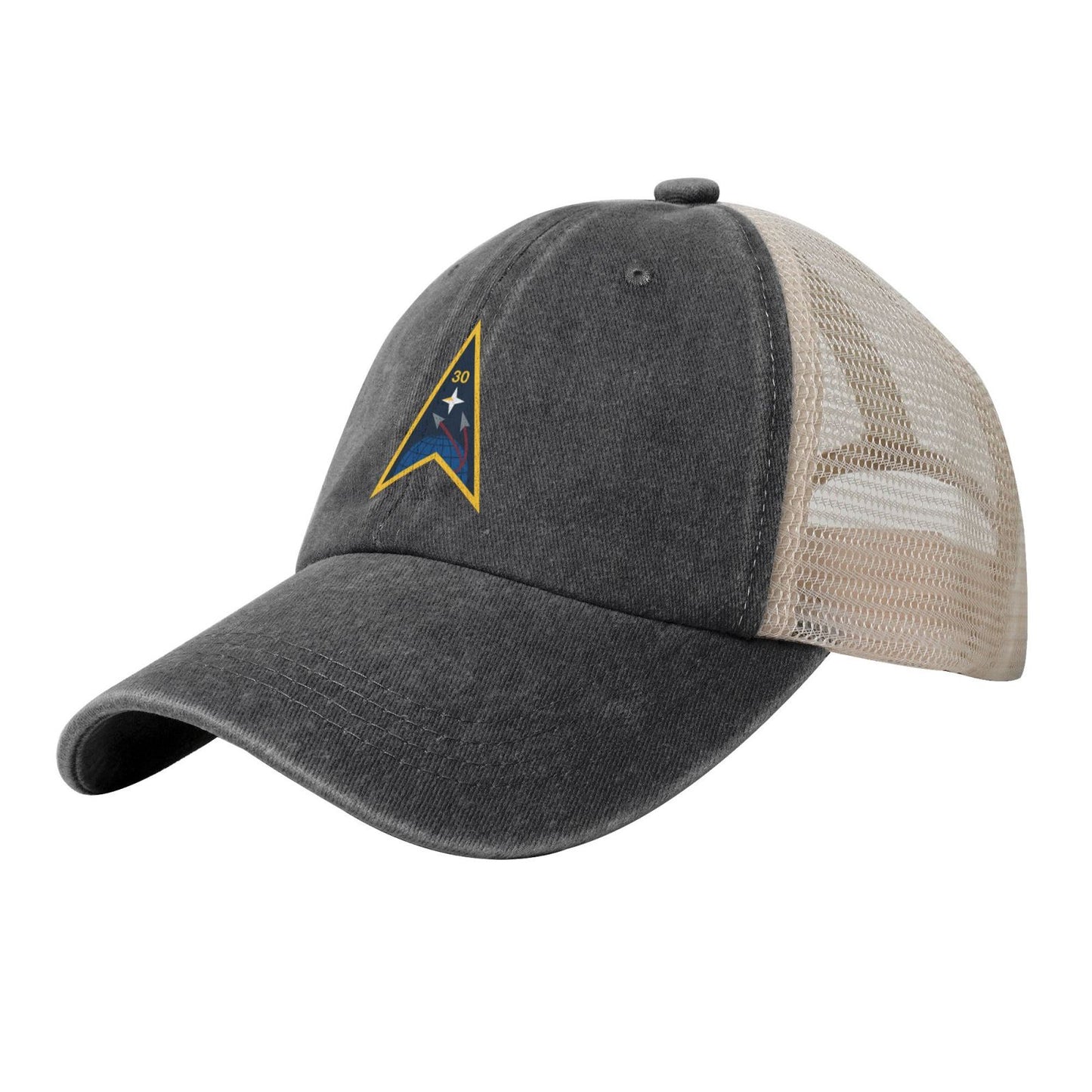 Space Launch Delta 30 Emblem Printed unisex baseball cap adjustable grid baseball cap veteran gift
