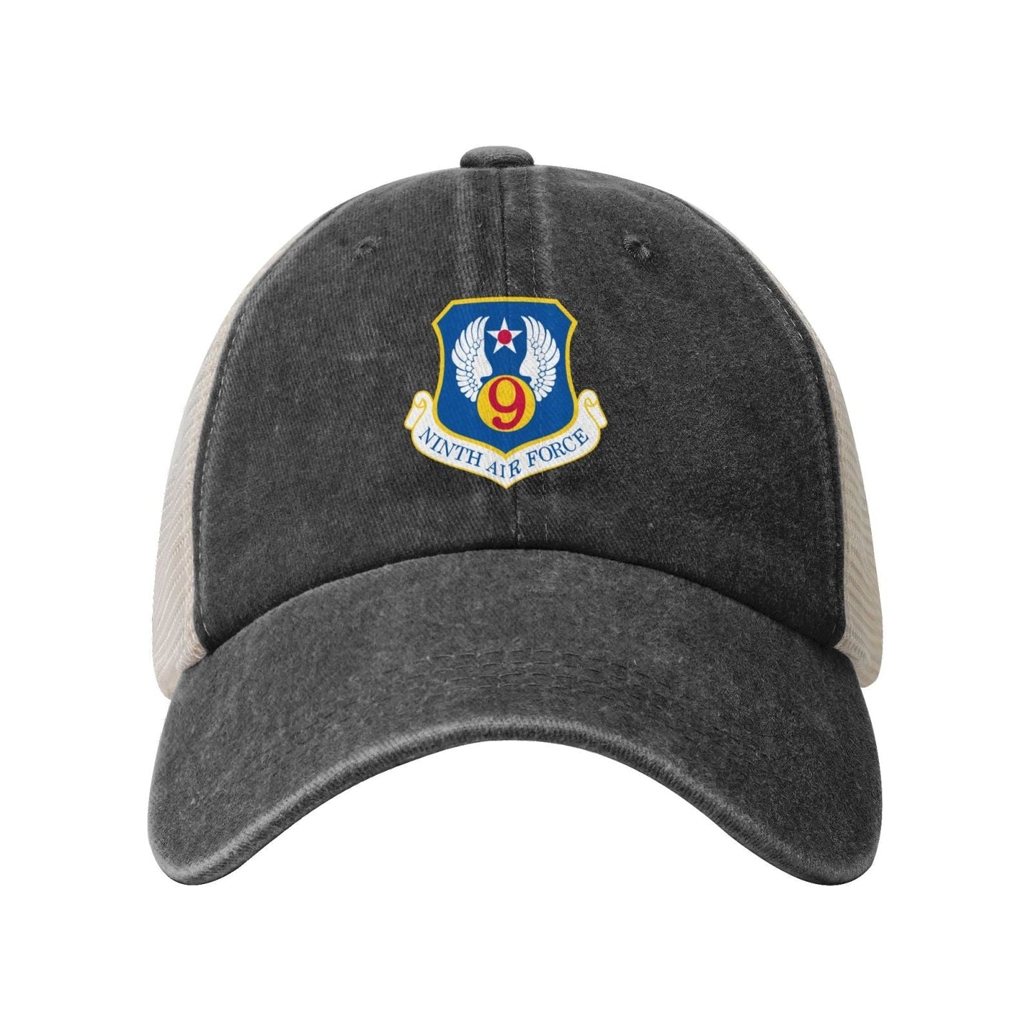 Ninth Air Force-Emblem (Cold War) Printed unisex baseball cap adjustable grid baseball cap veteran gift
