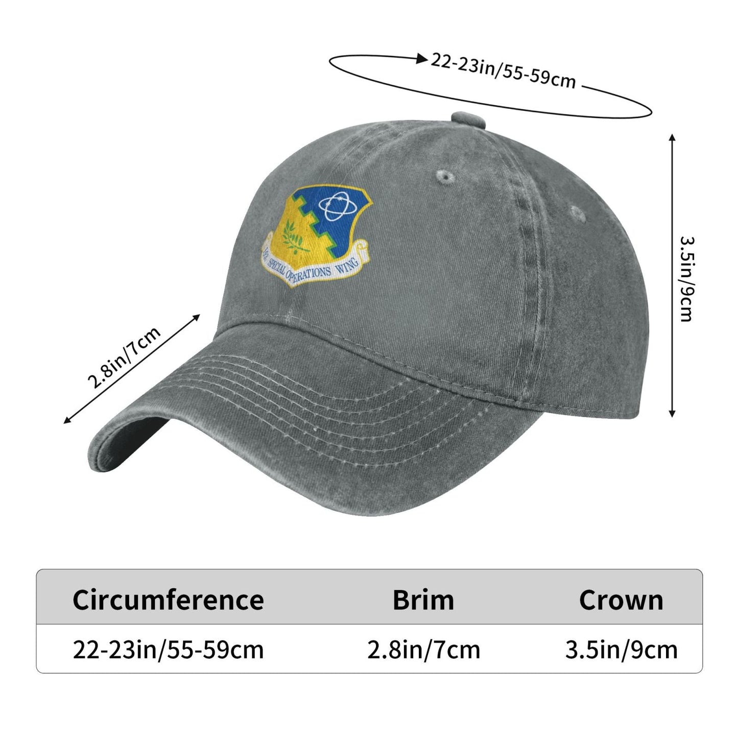 193d Special Operations Wing Printed unisex baseball cap adjustable cap veteran gift