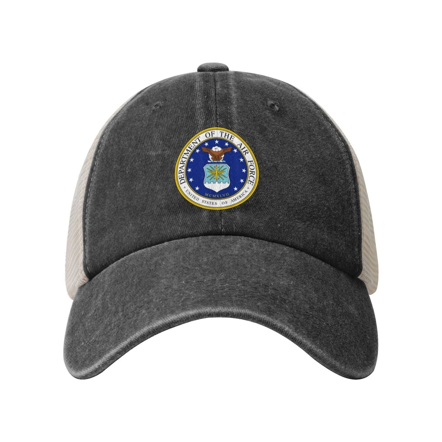 United States Department Of The Air Force Printed unisex baseball cap adjustable grid baseball cap veteran gift