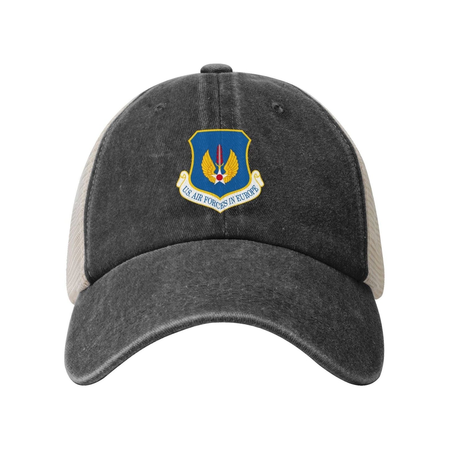 United States Air Forces In Europe Printed unisex baseball cap adjustable grid baseball cap veteran gift