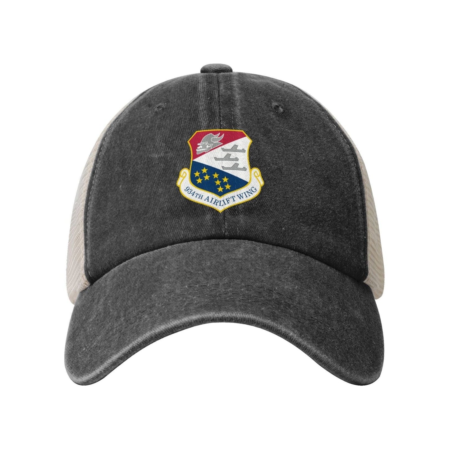 934th Airlift Wing Printed unisex baseball cap adjustable grid baseball cap veteran gift