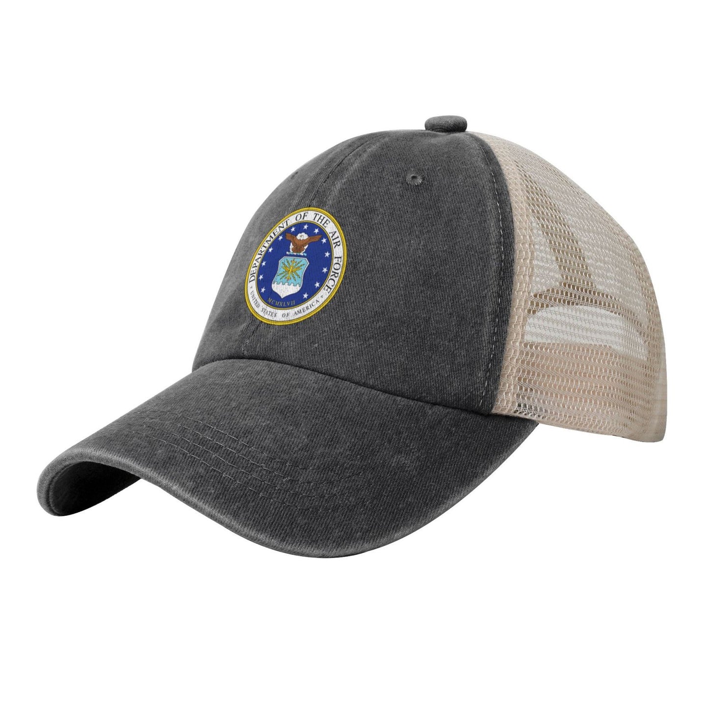 United States Department Of The Air Force Printed unisex baseball cap adjustable grid baseball cap veteran gift