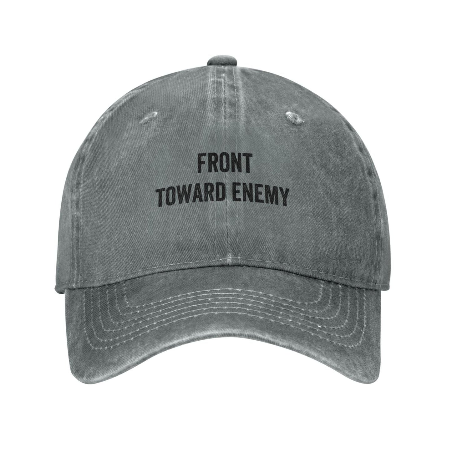 Front Toward Enemy Printing unisex baseball cap adjustable hats Outdoor leisure hat trucker cap