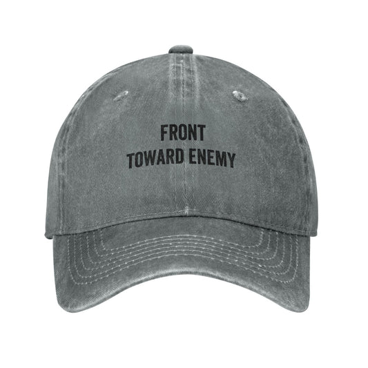 Front Toward Enemy Printing unisex baseball cap adjustable hats Outdoor leisure hat trucker cap