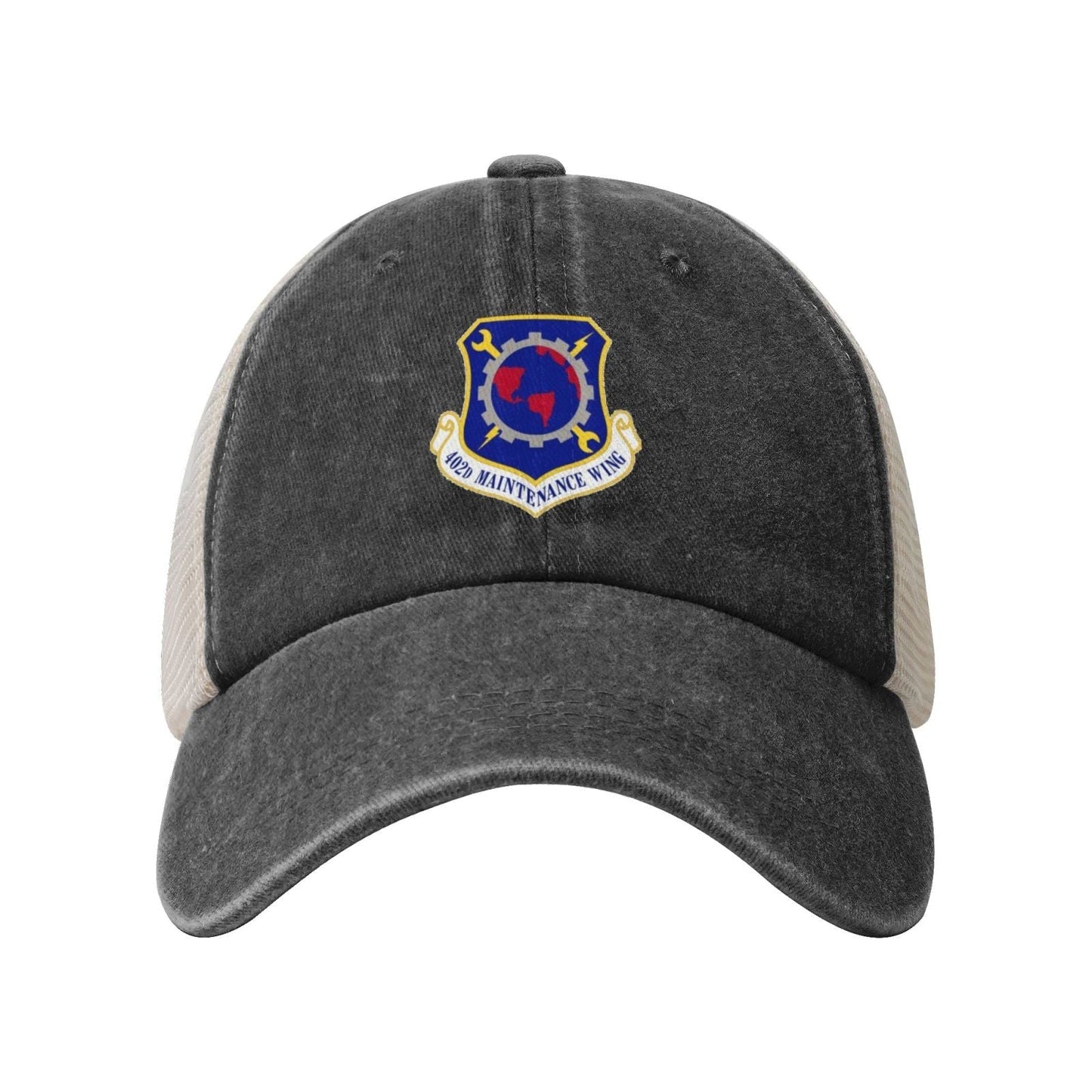 402d Maintenance Wing Printed unisex baseball cap adjustable grid baseball cap veteran gift
