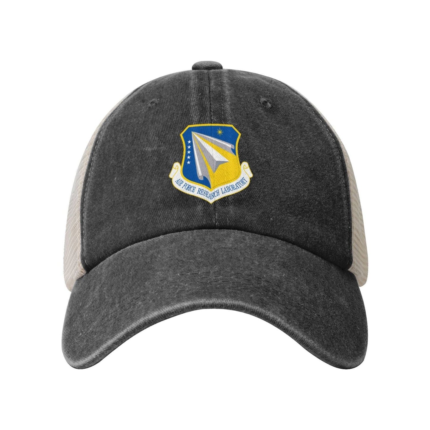 Air Force Research Laboratory Printed unisex baseball cap adjustable grid baseball cap veteran gift