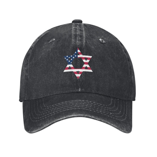 Israel USA Flag Printed unisex baseball cap adjustable cap outdoor sunshade trucker hat
