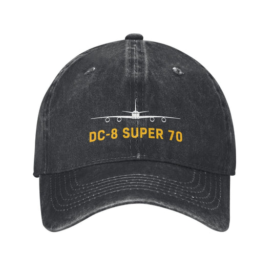DC-8 Super 70 Printing unisex baseball cap adjustable hats Outdoor leisure hat veteran gift