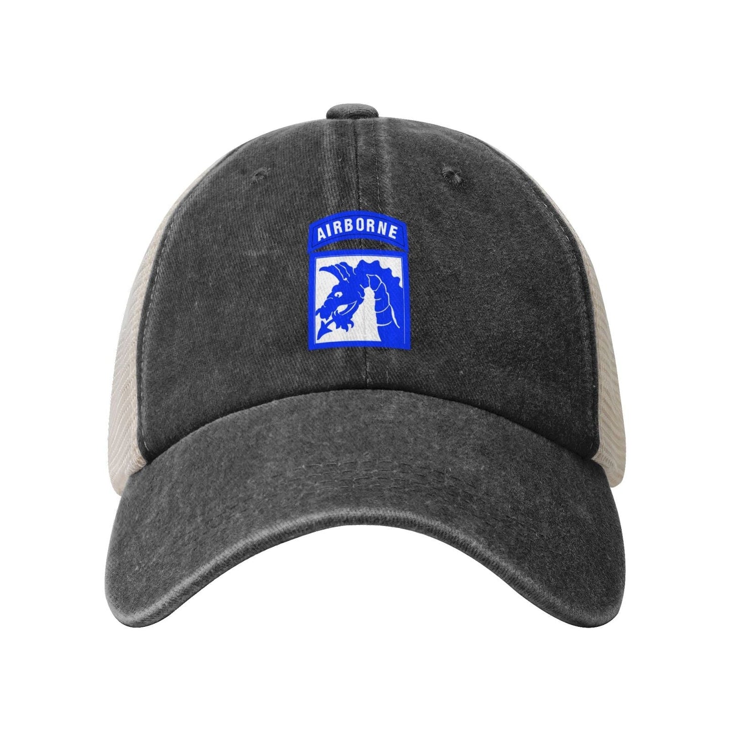 XVIII Airborne Corps CSIB Printed unisex baseball cap adjustable grid baseball cap veteran gift